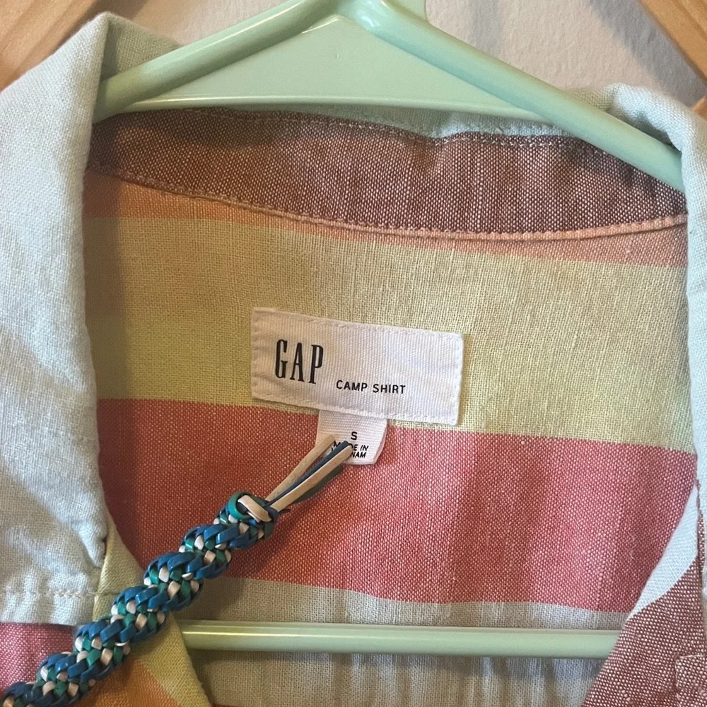 GAP Multicolor Striped Button Down Shirt - Picture 3 of 3